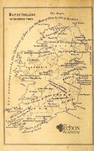 Read more about the article Map of Ireland in the Heroic Times Depicting the Sites of Many Legends